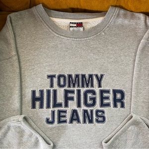 Vintage 90s Tommy Hilfiger Jeans Spellout Sweatshirt 2XL